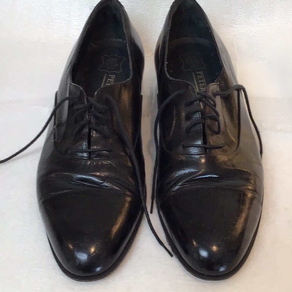 Peter Huber Vintage Black Leather lace up shoes